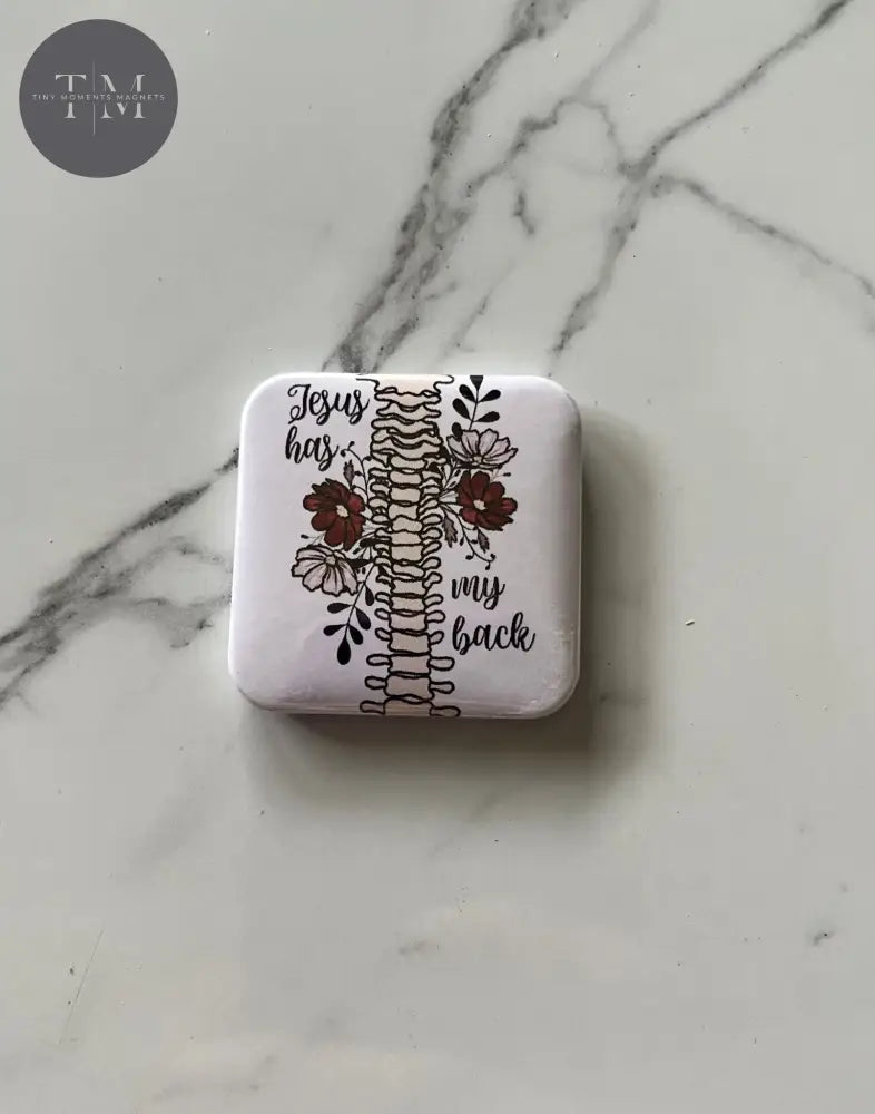 Jesus Has My Back Fridge Magnet