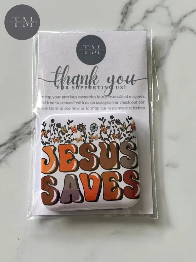Jesus Saves Fridge Magnet