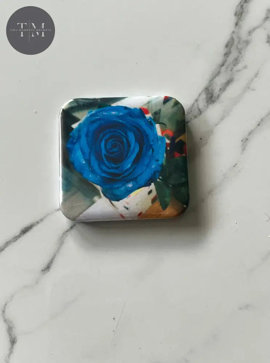 Blue Rose Fridge Magnet