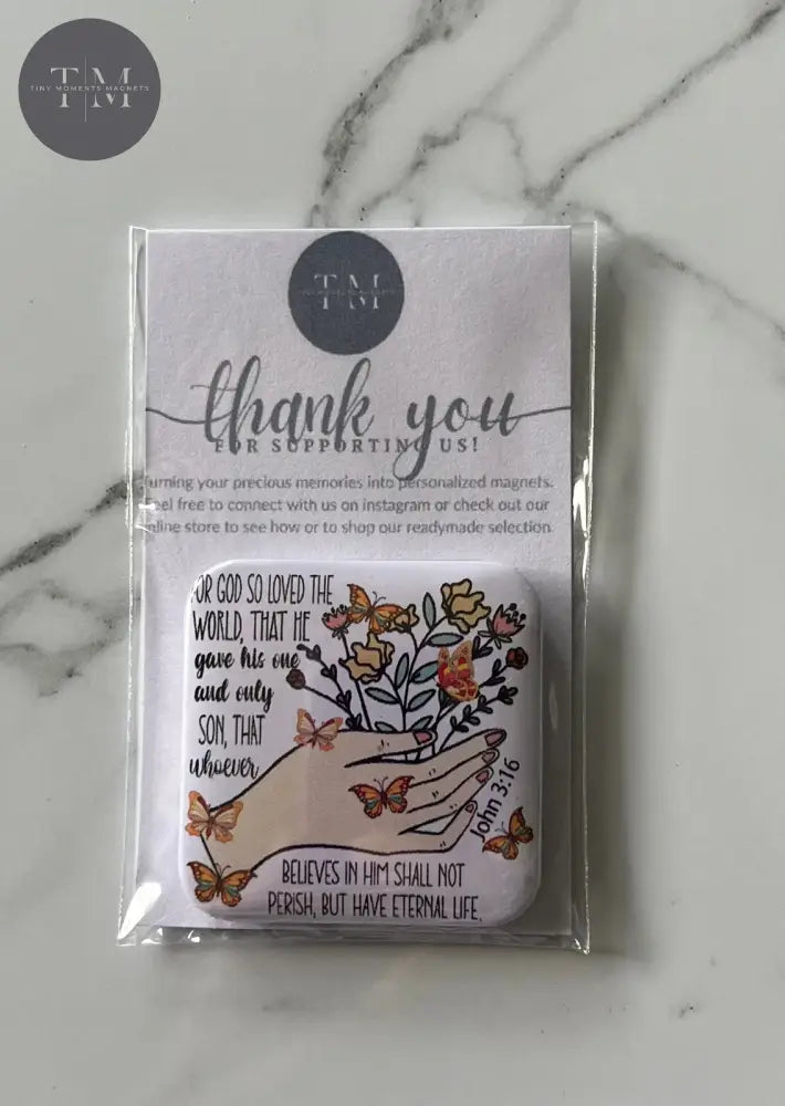For God So Loved The World Fridge Magnet