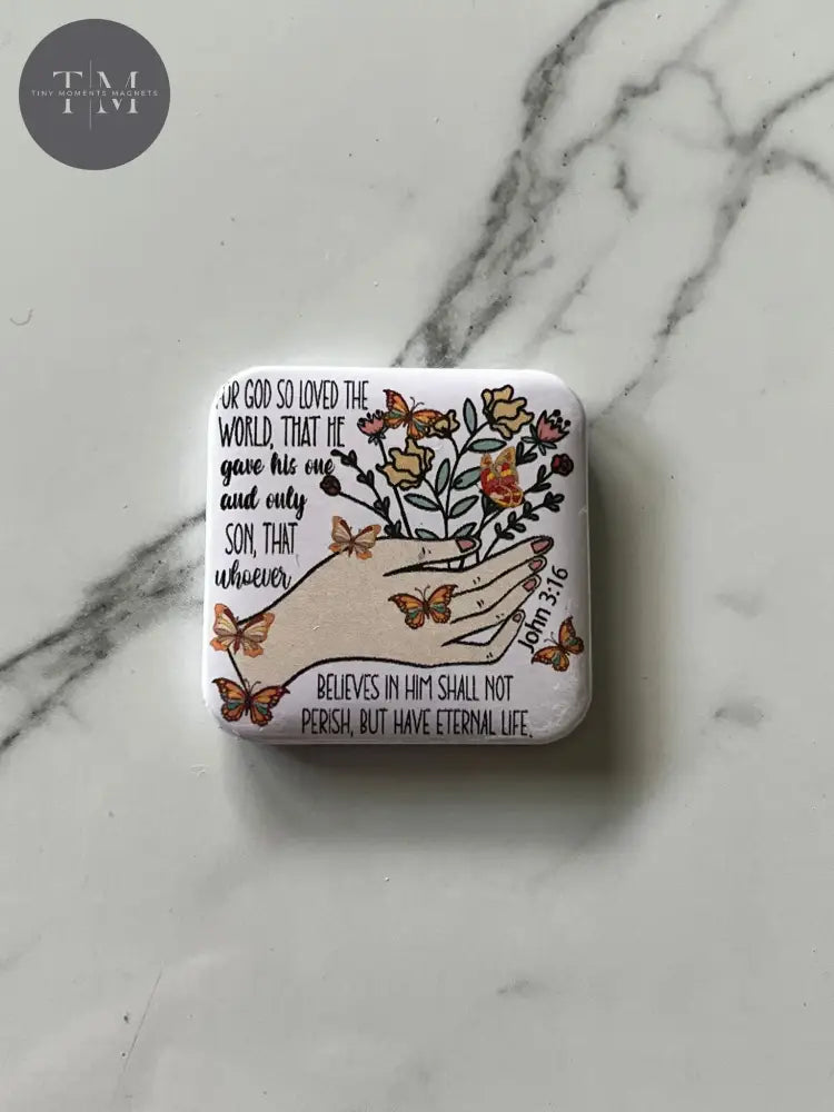 For God So Loved The World Fridge Magnet