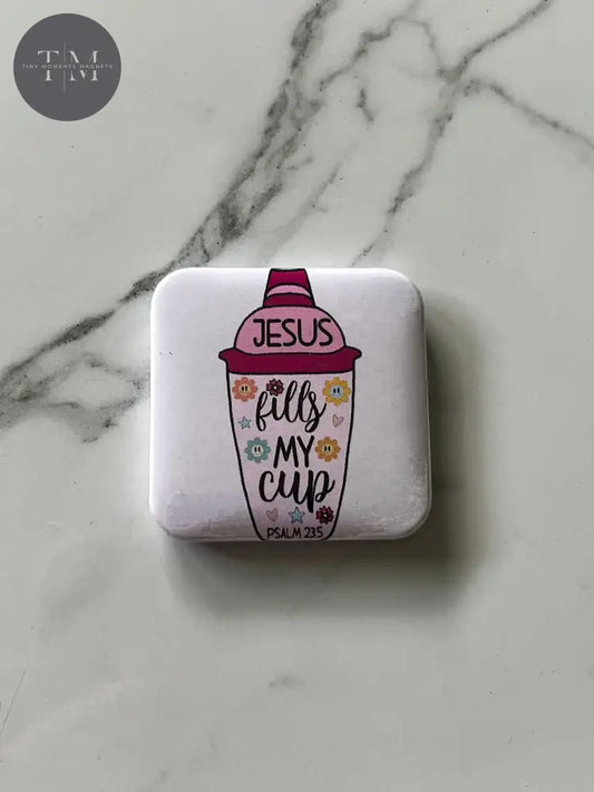 Jesus Fills My Cup Fridge Magnet