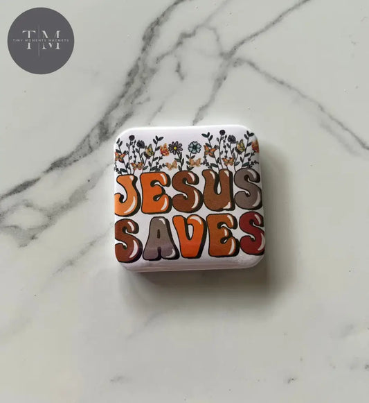 Jesus Saves Fridge Magnet