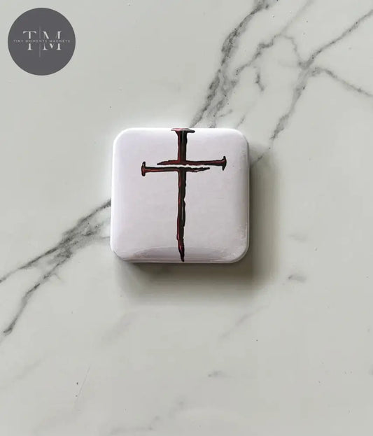 Nail Cross Fridge Magnet
