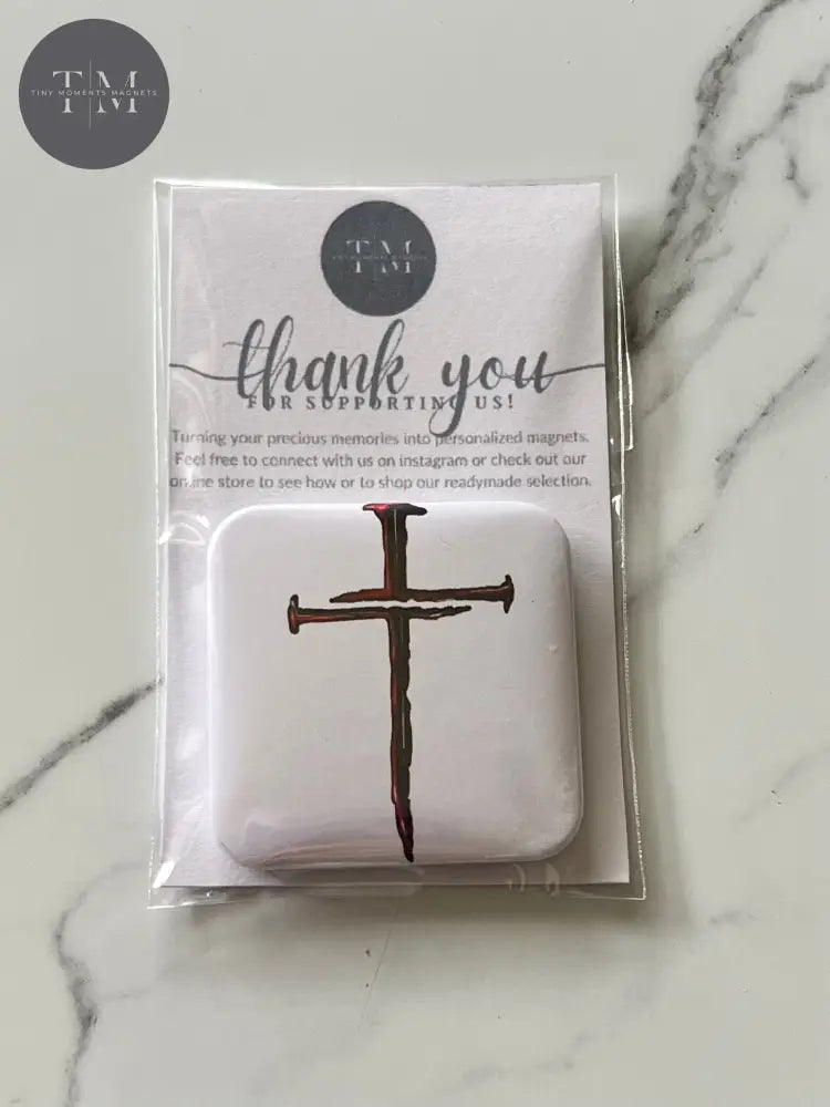 Nail Cross Fridge Magnet